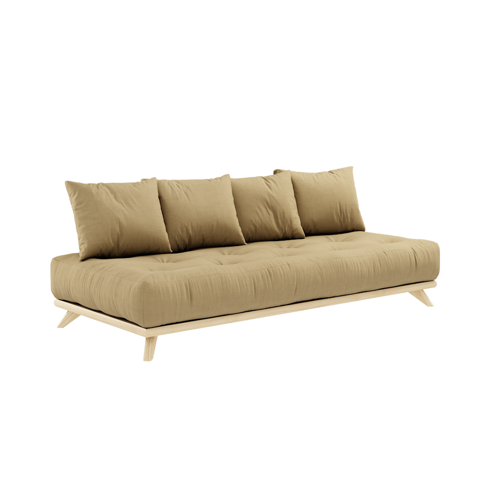 DAYBED CLEAR LACQUERED W. SENZA DAYBED MATTRESS SET WHEAT BEIGE for 989 EUR | no. 129101758200 | en