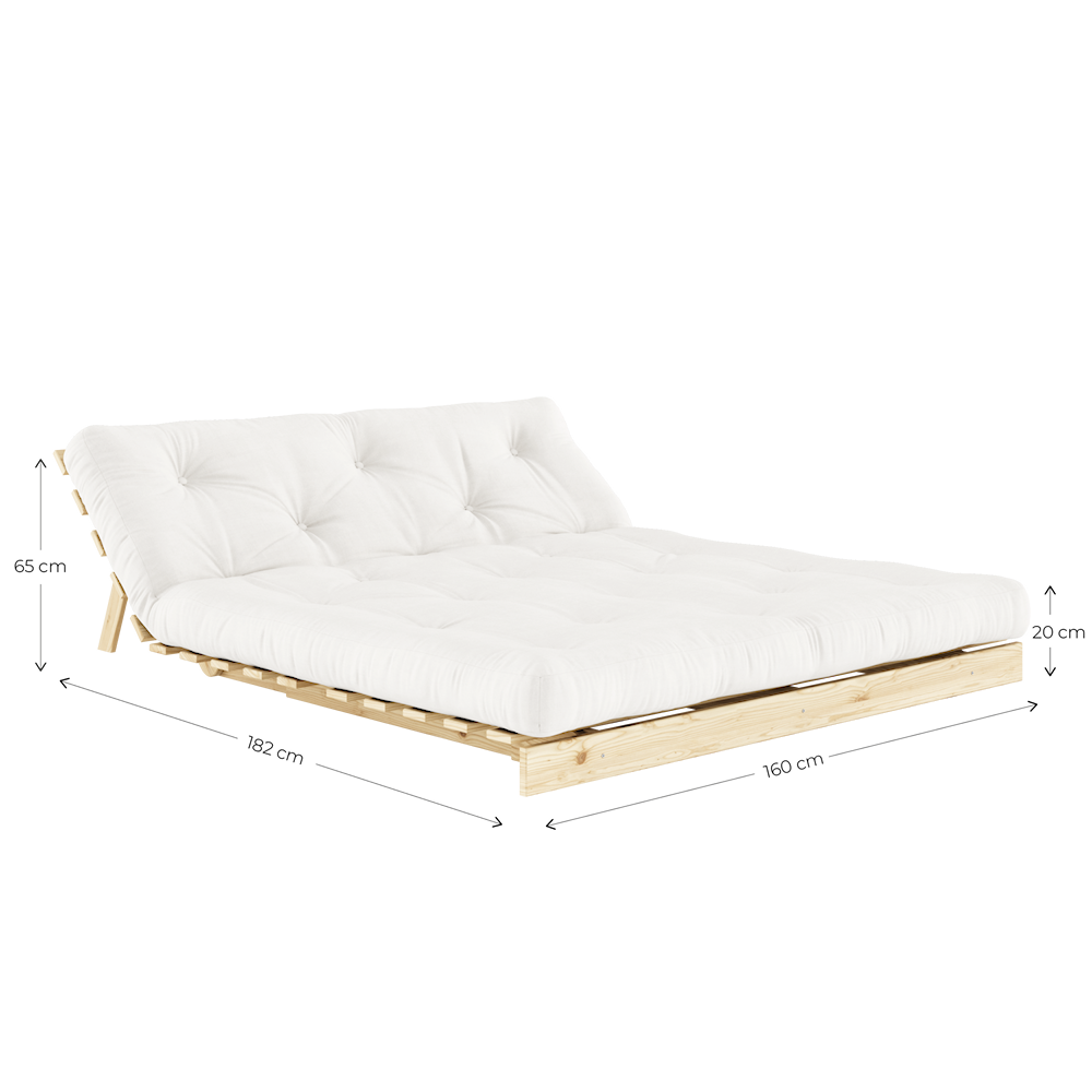 ROOTS RAW 160 X 200 W ROOTS MATTRESS NATURAL For 649 EUR No roots-raw-160-x-200-w-roots-mattress-natural-for-649-eur-no